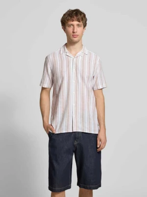 Koszula o kroju regular fit z mieszanki bawełny i lnu model 'CAIDEN' Only & Sons Oliwkowy
