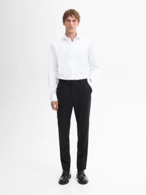 Koszula O Kroju Regular-Fit Ze 100% Bawełny - Biały - - Massimo Dutti - Mężczyzna