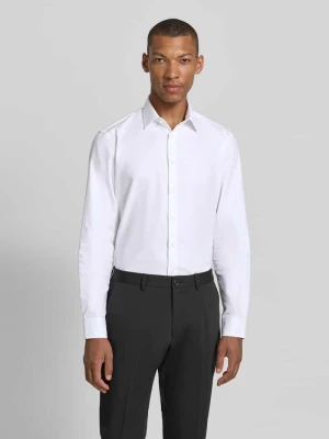 Koszula o kroju slim fit biznes z kołnierzykiem typu kent Jake*s Biały