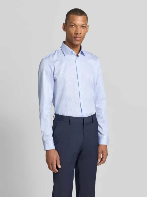 Koszula o kroju slim fit biznes z kołnierzykiem typu kent Jake*s Błękitny