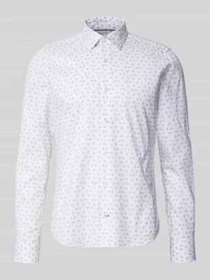 Koszula o kroju slim fit biznes z kołnierzykiem typu kent model 'Pio' JOOP! Beżowy