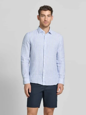 Koszula o kroju slim fit biznes z kołnierzykiem typu kent seidensticker