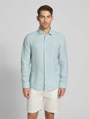 Koszula o kroju slim fit biznes z kołnierzykiem typu kent seidensticker