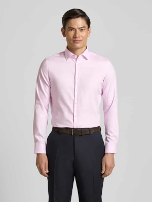 Koszula o kroju slim fit biznes z kołnierzykiem typu kent seidensticker