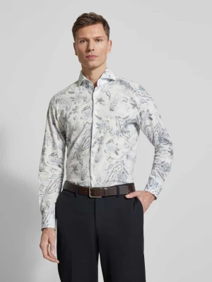 Koszula o kroju slim fit biznes z mieszanka lnu Model 'Pai' JOOP! Collection