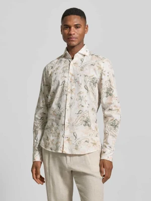 Koszula o kroju slim fit biznes z mieszanka lnu Model 'Pai' JOOP! Collection