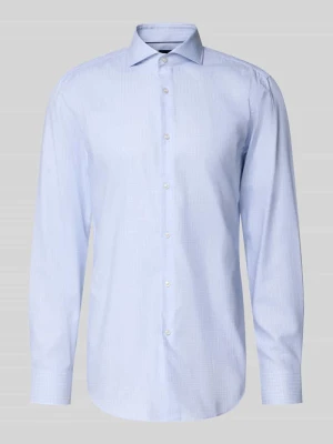koszula o kroju slim fit biznesowa z czystej bawełny model 'HANK' Boss Błękitny