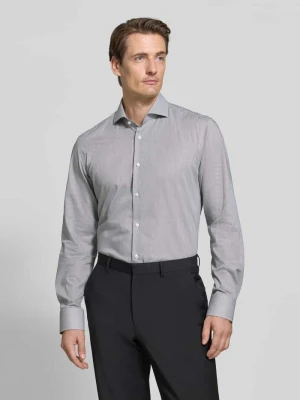 koszula o kroju slim fit biznesowa z czystej bawełny model 'HANK' Boss Czarny