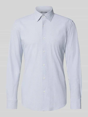 koszula o kroju slim fit biznesowa z kołnierzykiem typu kent model 'P-HANK-K_261' Boss Biały
