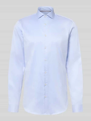 Koszula o kroju slim fit z bardzo długim rękawem Jake*s Błękitny