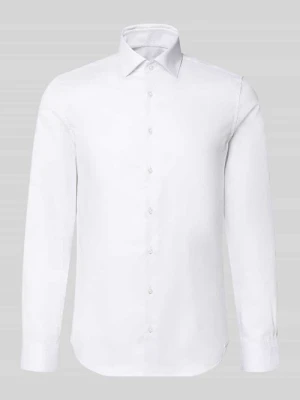 Koszula o kroju slim fit z czystej bawełny model 'New Kent' Seidensticker Srebrny