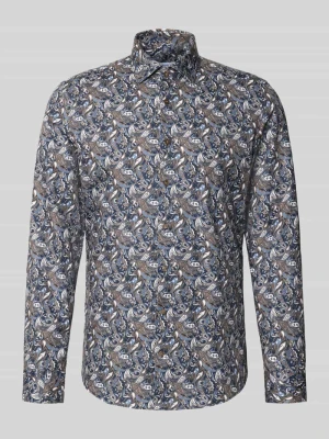 Koszula o kroju slim fit z czystej bawełny model 'New Kent' Seidensticker Średniobrązowy