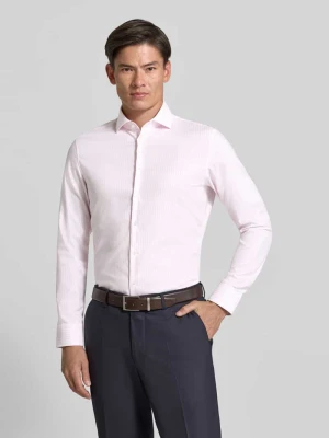 koszula o kroju slim fit z czystej bawełny model 'Spread Kent' Seidensticker Jasnoróżowy