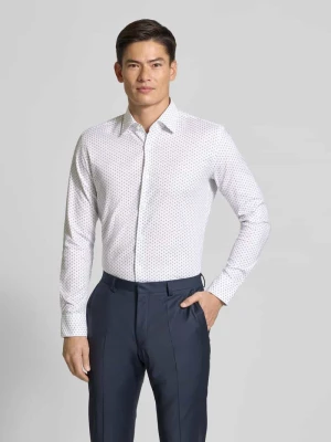 Koszula o kroju slim fit z mieszanki bawełny Boss