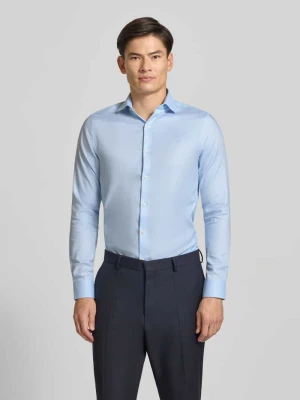 Koszula o kroju slim fit z mieszanki bawełny Calvin Klein Błękitny
