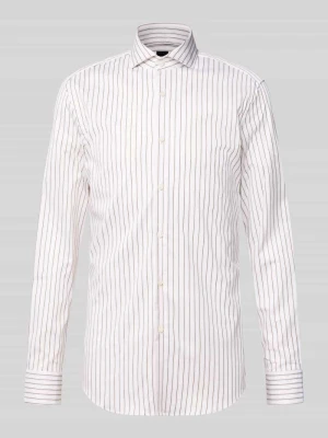 Koszula o kroju slim fit z mieszanki bawełny, koszula biznesowa model 'HANK' Boss Piaskowy