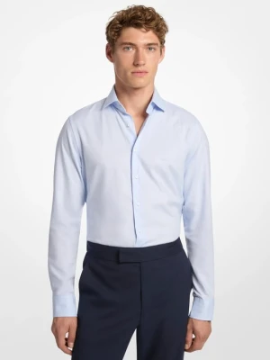 Koszula o wąskim kroju z bawełny dobby Michael Kors JASNONIEBIESKI (Niebieski)