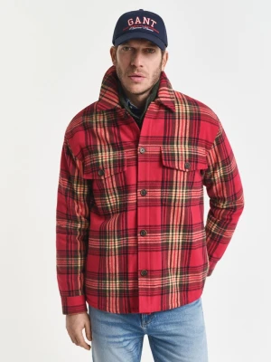 Koszula ocieplana w kratę o luźnym kroju GANT