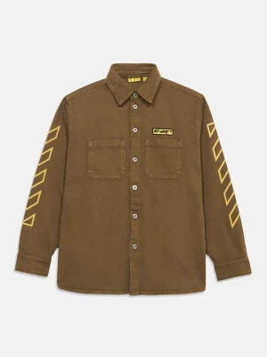 Koszula Off White oliwkowy