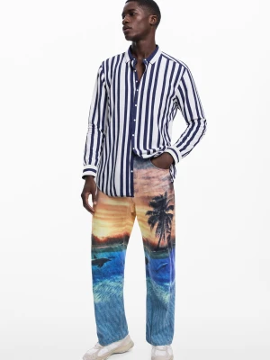 Koszula oversize w paski Botter Desigual