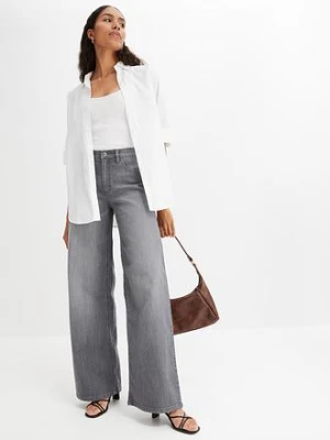 Koszula oversize z bawełny, rękawy 3/4 bonprix