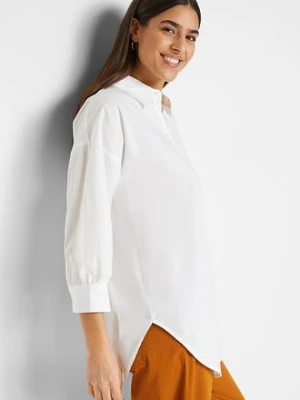 Koszula oversize z bawełny, rękawy 3/4 bonprix