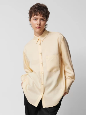 Koszula oversize z lyocellu damska Outhorn - żółta