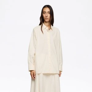 Koszula oversize z przeszyciami waniliowa BIMBA Y LOLA