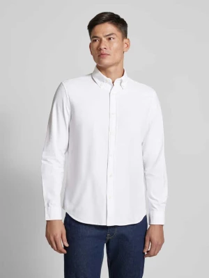 Koszula Oxford o kroju regular fit z bawełny ekologicznej z kołnierzykiem typu button down MARC O POLO