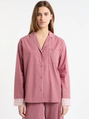 Koszula piżamowa w paski z bawełny Etam