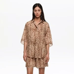 Koszula plisowana krótki rękaw Watercolor Dots BIMBA Y LOLA