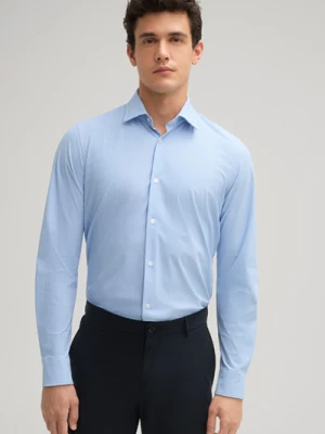 Koszula podróżna Pit w niebieskim wzorze Joop