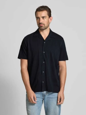 Koszula polo o kroju relaxed fit z czystej bawełny ekologicznej z kołnierzem z połami Christian Berg Men