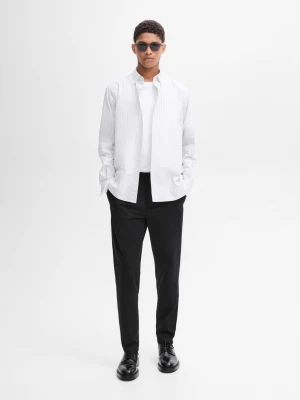 Koszula Regular Fit W Paski - Biały - - Massimo Dutti - Mężczyzna