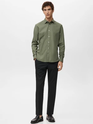 Zdjęcie produktu Koszula regular fit z 100% bawełny khaki - Mężczyzna - - MANGO MAN