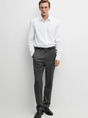 Koszula Relaxed Fit Ze 100% Bawełny - Biały - Massimo Dutti - Male