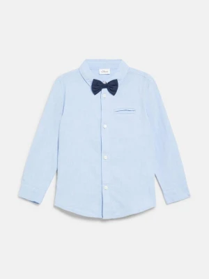 Koszula Slim Fit z odpinaną muchą s.Oliver niebieski