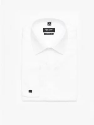 koszula saverne 3517 na spinki custom fit biała Recman