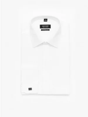 koszula saverne 90001 na spinki custom fit biała Recman
