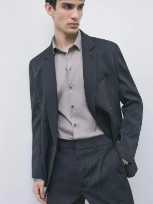 Koszula slim fit „ESSENTIAL” z popeliny Patrizia Pepe szary