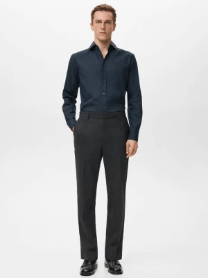 Zdjęcie produktu Koszula slim fit z 100% bawełny granatowy - Mężczyzna - - MANGO MAN
