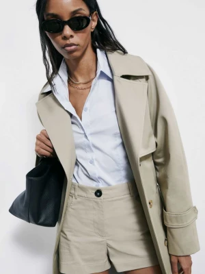 Koszula slim fit z popeliny PATRIZIA PEPE