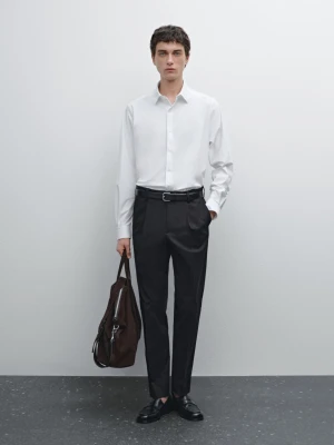 Koszula Slim Non Iron - Biały - - Massimo Dutti - Mężczyzna