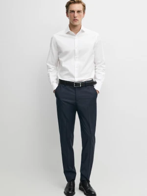 Koszula Slim Ze 100% Bawełny - Biały - Massimo Dutti - Male