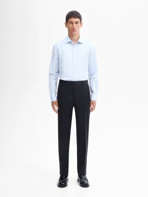 Koszula Slim Ze 100% Bawełny - Błękitny - - Massimo Dutti - Mężczyzna