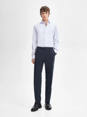 Koszula Slim Ze 100% Bawełny - Błękitny - - Massimo Dutti - Mężczyzna