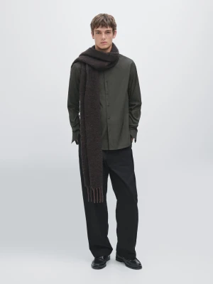 Koszula Slim Ze Stretchem - Zielony - - Massimo Dutti - Mężczyzna