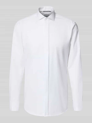 Koszula smokingowa o kroju slim fit z diagonalu Eterna
