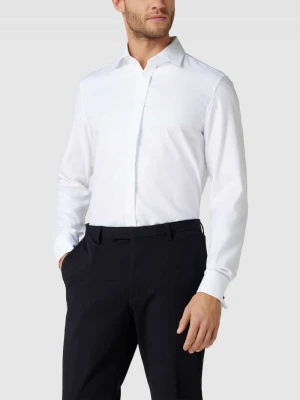 Koszula smokingowa o kroju slim fit z diagonalu seidensticker