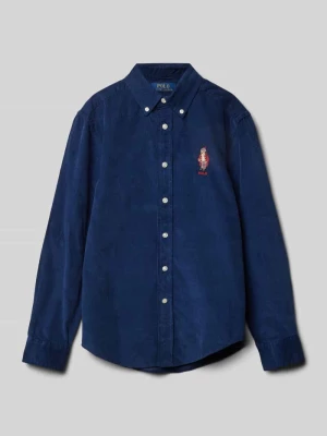 Koszula sztruksowa o kroju regular fit z kołnierzykiem typu button down RALPH LAUREN TEENS